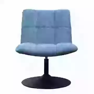 Swivel Accent Chair Danish Influenced Design - Chenille Ocean